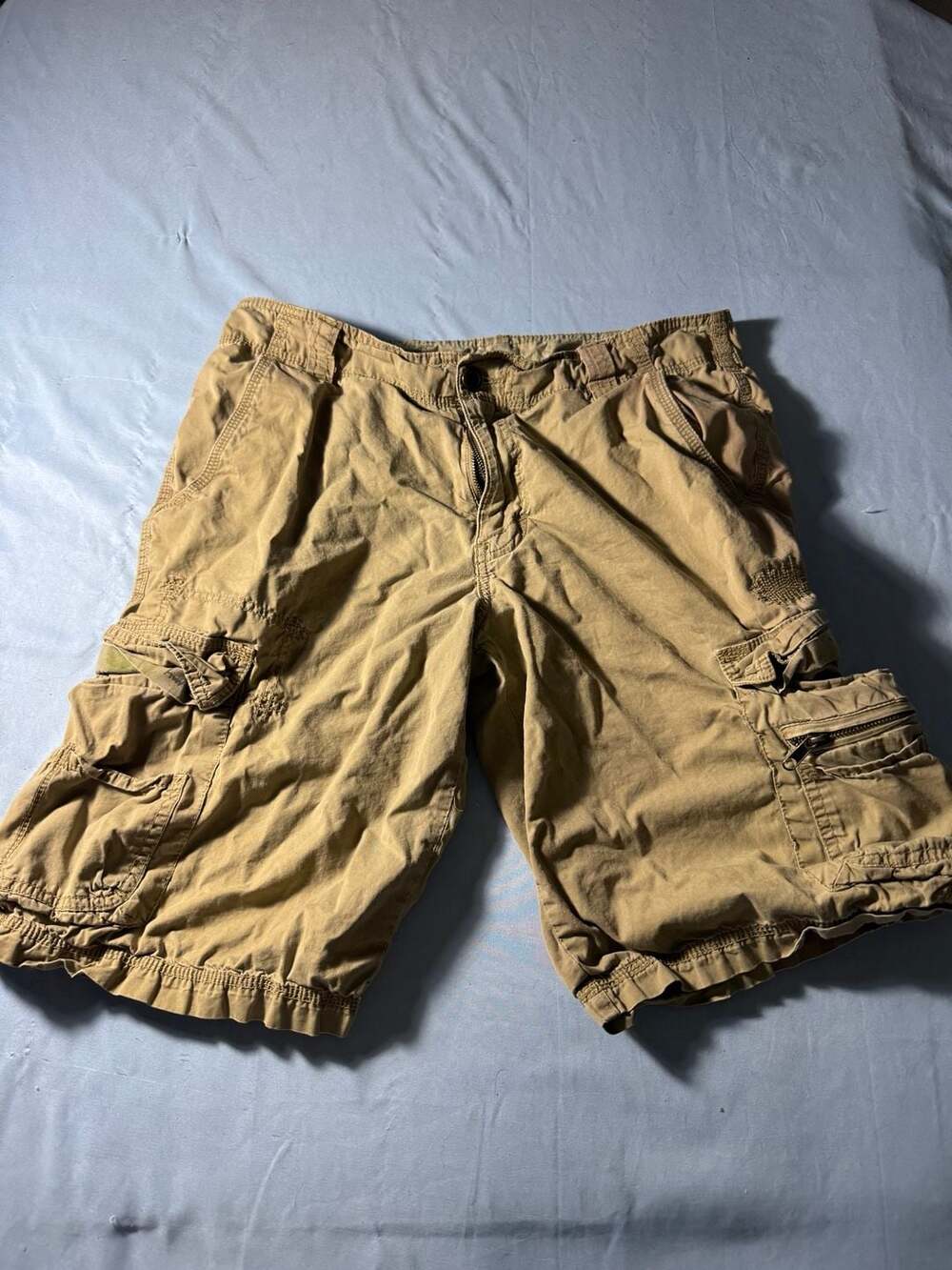 Kirra Cargo Shorts Size 32W Tan Cotton Utility Skate